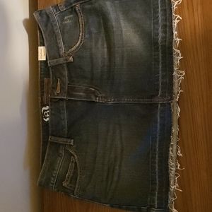 Buckle Bullhead denim skirt